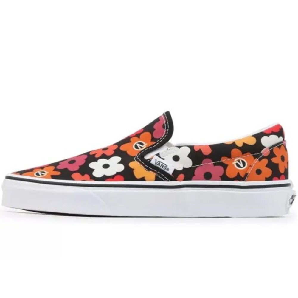 Vans Sk8-Low Slip-On Classic Canvas Skateboard Sneaker Flower Print Men 11 NWOB - Picture 10 of 11